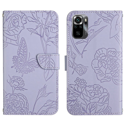 HT03 Skin Feel Butterfly Embossed Flip Leather Phone Case, For Xiaomi Poco M5 4G/5G/M4 5G, For Xiaomi Poco M5s, For Xiaomi Redmi A1, For Xiaomi Redmi K50 Ultra/12T/12T Pro