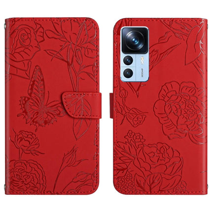 HT03 Skin Feel Butterfly Embossed Flip Leather Phone Case, For Xiaomi Poco M5 4G/5G/M4 5G, For Xiaomi Poco M5s, For Xiaomi Redmi A1, For Xiaomi Redmi K50 Ultra/12T/12T Pro