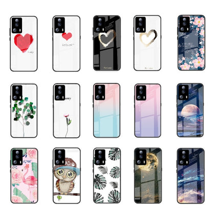 Colorful Painted Glass Phone Case, For Xiaomi Civi 2, For Xiaomi Redmi A1 4G