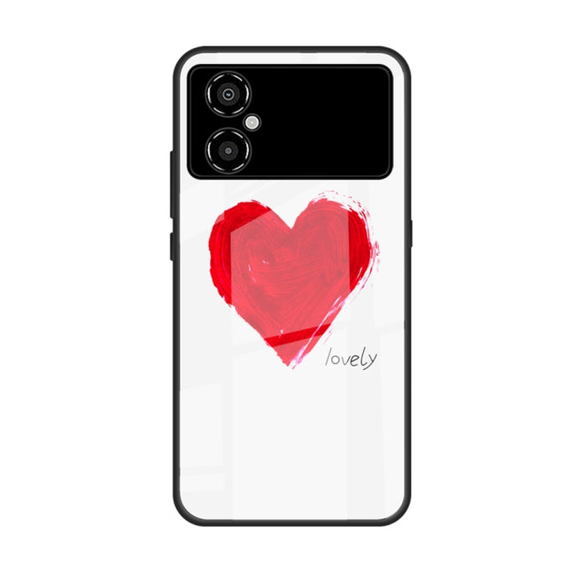 Colorful Painted Glass Phone Case, For Xiaomi Poco M4