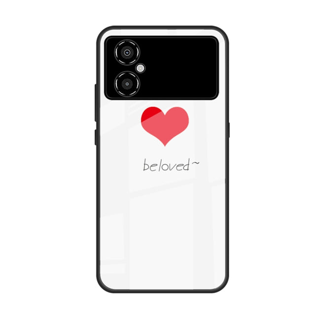 Colorful Painted Glass Phone Case, For Xiaomi Poco M4