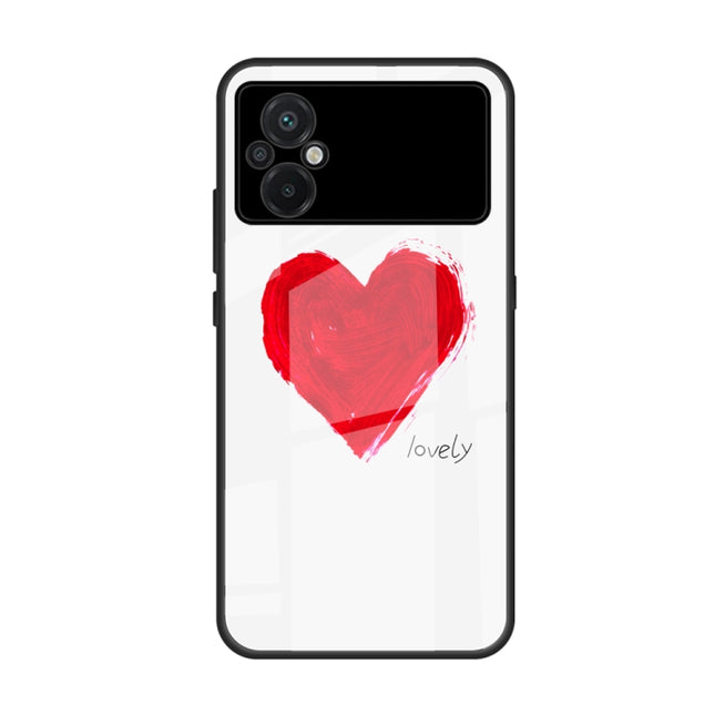 Colorful Painted Glass Phone Case, For Xiaomi Poco M5