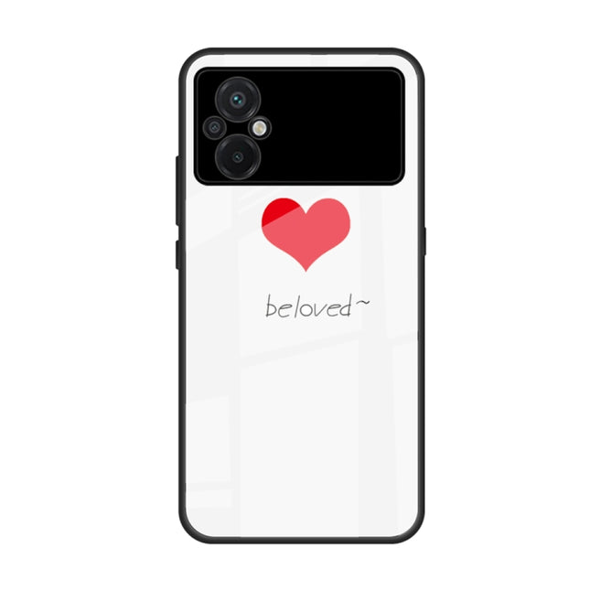 Colorful Painted Glass Phone Case, For Xiaomi Poco M5
