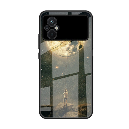 Colorful Painted Glass Phone Case, For Xiaomi Poco M5