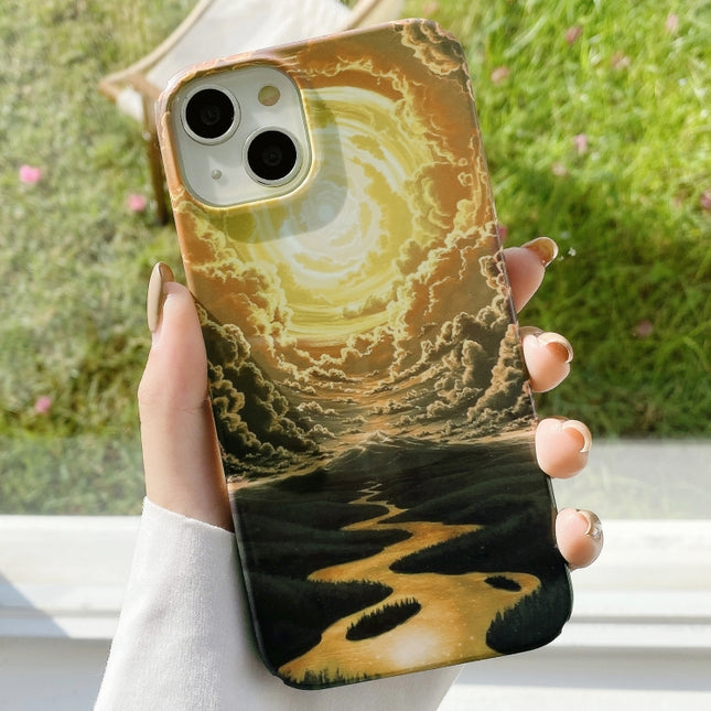Varnishing Water Stick PC Phone Case, For iPhone 14, For iPhone 14 Plus, For iPhone 14 Pro