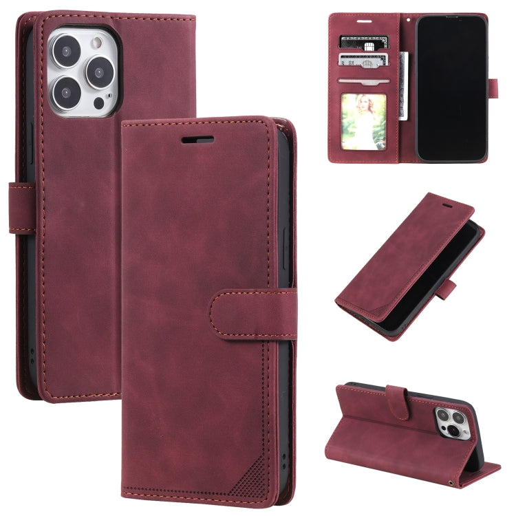 Skin Feel Anti-theft Brush Horizontal Flip Leather Phone Case, For iPhone 14, For iPhone 14 Plus, For iPhone 14 Pro, For iPhone 14 Pro Max