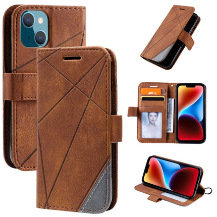 Skin Feel Splicing Leather Phone Case, For iPhone 14 Pro Max, For iPhone 14 Pro, For iPhone 14, For iPhone 14 Plus