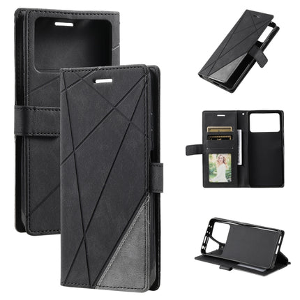 Skin Feel Splicing Leather Phone Case, For vivo Y21 2021 / Y33s, For Xiaomi Redmi 10C 4G / 10 Indian, For Xiaomi Poco M4 Pro 4G, For OPPO Find X5 Lite