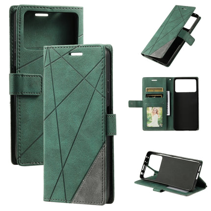 Skin Feel Splicing Leather Phone Case, For vivo Y21 2021 / Y33s, For Xiaomi Redmi 10C 4G / 10 Indian, For Xiaomi Poco M4 Pro 4G, For OPPO Find X5 Lite