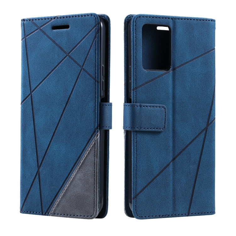 Skin Feel Splicing Leather Phone Case, For vivo Y21 2021 / Y33s, For Xiaomi Redmi 10C 4G / 10 Indian, For Xiaomi Poco M4 Pro 4G, For OPPO Find X5 Lite