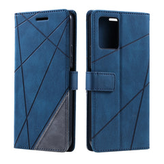 Skin Feel Splicing Leather Phone Case, For vivo Y21 2021 / Y33s, For Xiaomi Redmi 10C 4G / 10 Indian, For Xiaomi Poco M4 Pro 4G, For OPPO Find X5 Lite