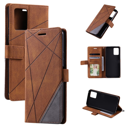 Skin Feel Splicing Leather Phone Case, For vivo Y21 2021 / Y33s, For Xiaomi Redmi 10C 4G / 10 Indian, For Xiaomi Poco M4 Pro 4G, For OPPO Find X5 Lite