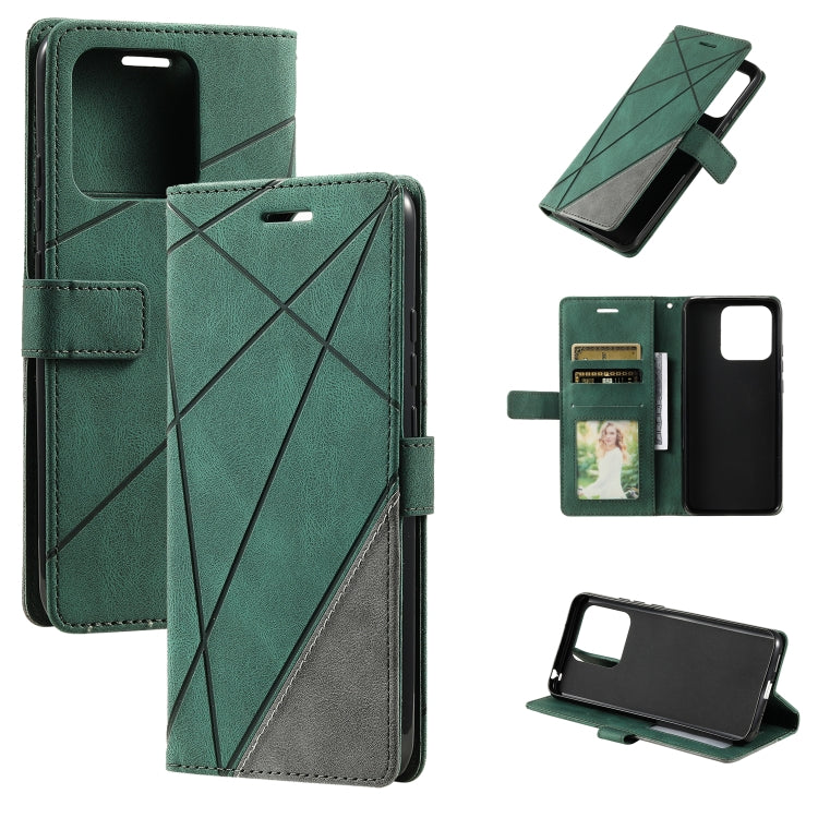Skin Feel Splicing Leather Phone Case, For OPPO Find X5, For Xiaomi Redmi 10A, For Xiaomi Redmi 10 Prime+ 5G, For Sony Xperia 1 IV