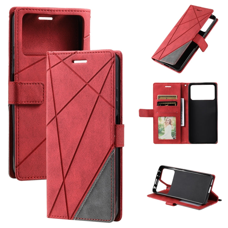 Skin Feel Splicing Leather Phone Case, For Sony Xperia 10 IV, For Xiaomi Redmi Note 11T Pro 5G, For Xiaomi Poco M4 5G, For OPPO Find X5 Pro