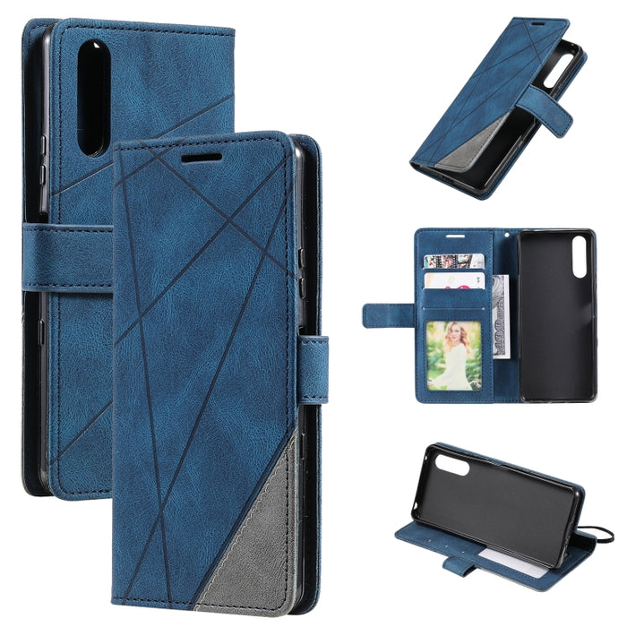 Skin Feel Splicing Leather Phone Case, For Sony Xperia 10 IV, For Xiaomi Redmi Note 11T Pro 5G, For Xiaomi Poco M4 5G, For OPPO Find X5 Pro