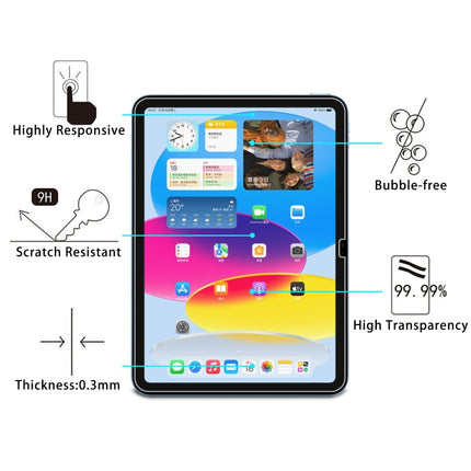 0.26mm 9H 2.5D Explosion-proof Tempered Glass Film, For iPad 10th Gen 10.9 2022(1 PC)