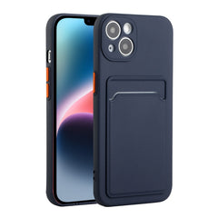 Card Slot Design Shockproof TPU Phone Case, For iPhone 14, For iPhone 14 Plus