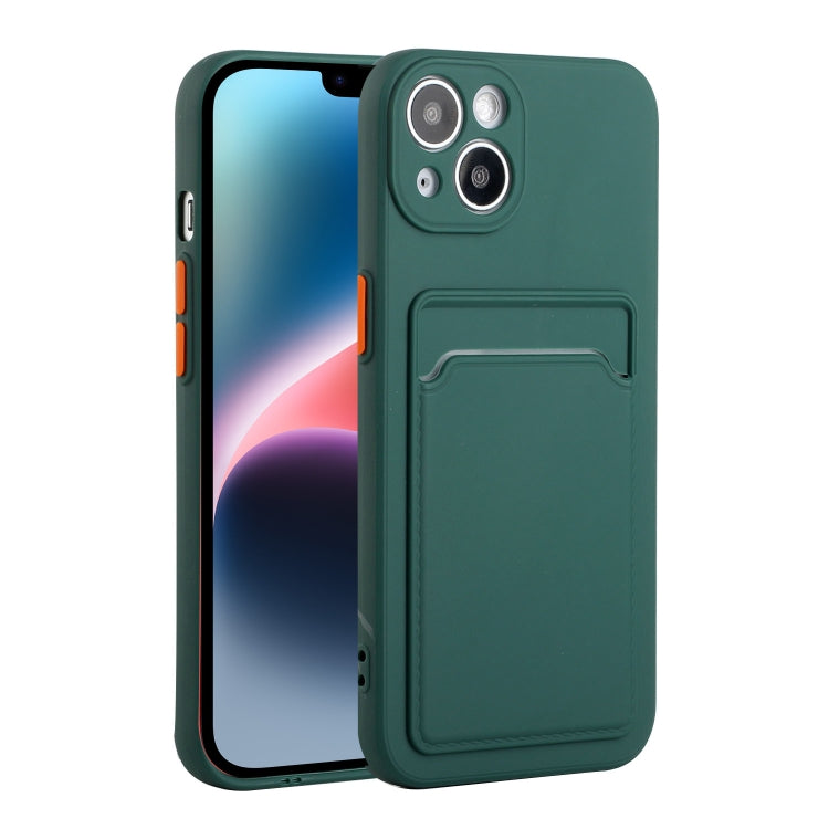 Card Slot Design Shockproof TPU Phone Case, For iPhone 14, For iPhone 14 Plus