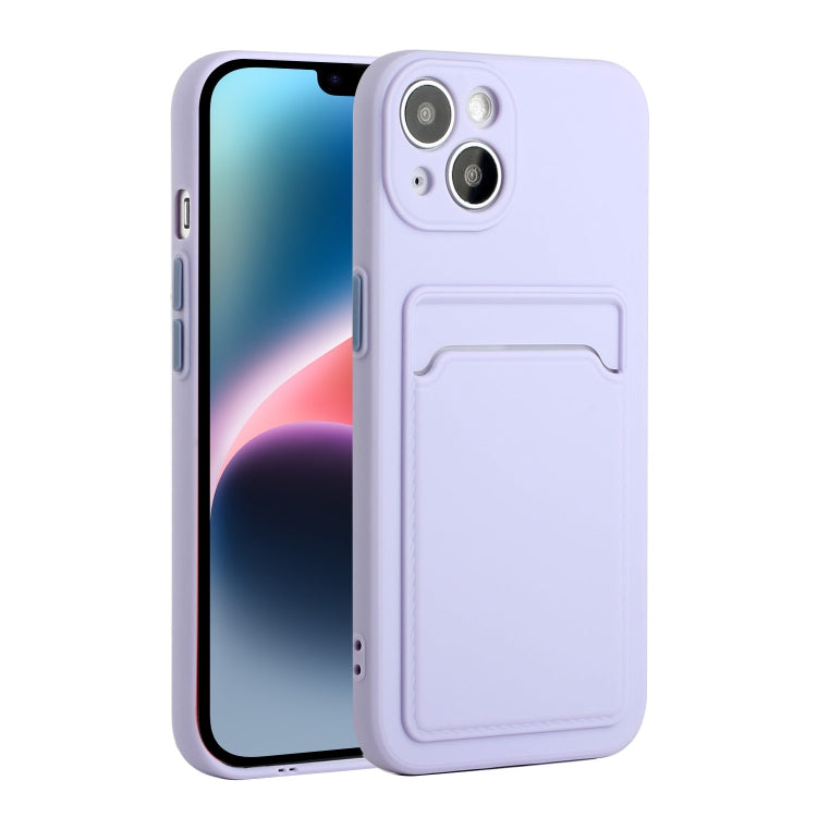 Card Slot Design Shockproof TPU Phone Case, For iPhone 14, For iPhone 14 Plus