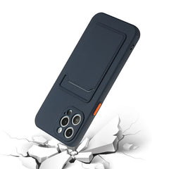 Card Slot Design Shockproof TPU Phone Case, For iPhone 14 Pro, For iPhone 14 Pro Max