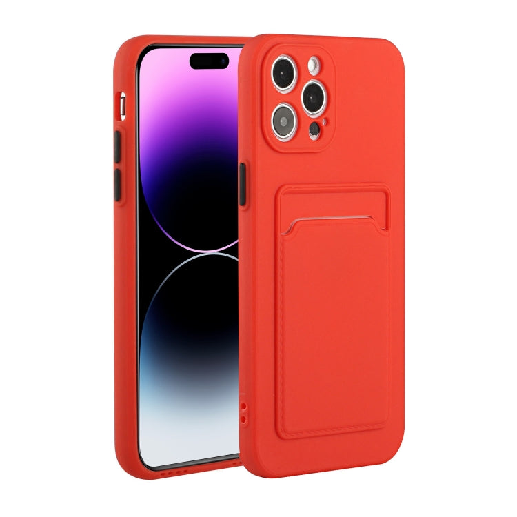 Card Slot Design Shockproof TPU Phone Case, For iPhone 14 Pro, For iPhone 14 Pro Max