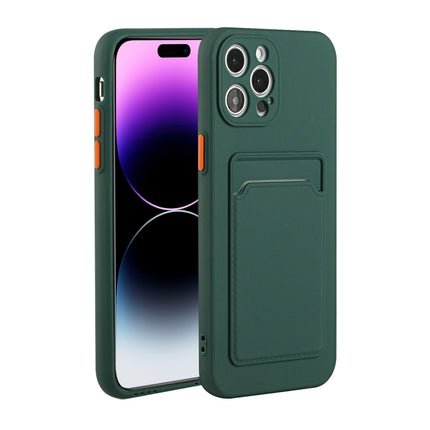 Card Slot Design Shockproof TPU Phone Case, For iPhone 14 Pro, For iPhone 14 Pro Max