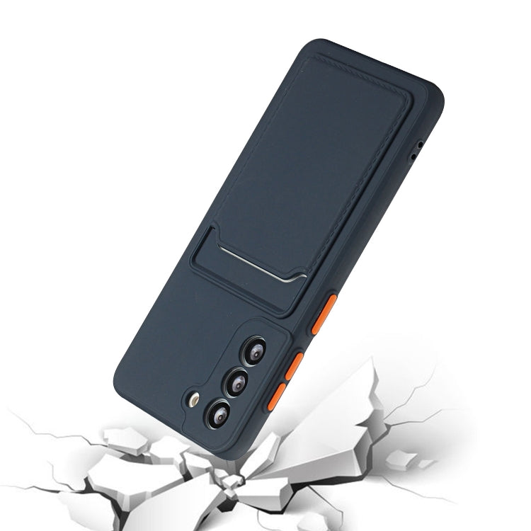 Card Slot Design Shockproof TPU Phone Case, For Samsung Galaxy S22 5G, For Samsung Galaxy S22+ 5G