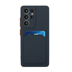 Card Slot Design Shockproof TPU Phone Case, For Samsung Galaxy S22 Ultra 5G, For Samsung Galaxy S21 FE 5G