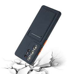 Card Slot Design Shockproof TPU Phone Case, For Samsung Galaxy S22 Ultra 5G, For Samsung Galaxy S21 FE 5G