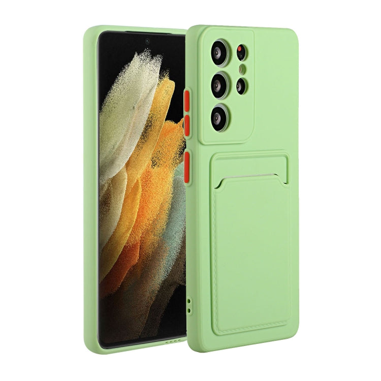 Card Slot Design Shockproof TPU Phone Case, For Samsung Galaxy S22 Ultra 5G, For Samsung Galaxy S21 FE 5G