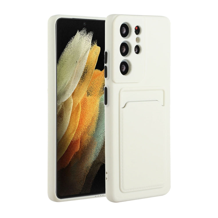 Card Slot Design Shockproof TPU Phone Case, For Samsung Galaxy S22 Ultra 5G, For Samsung Galaxy S21 FE 5G