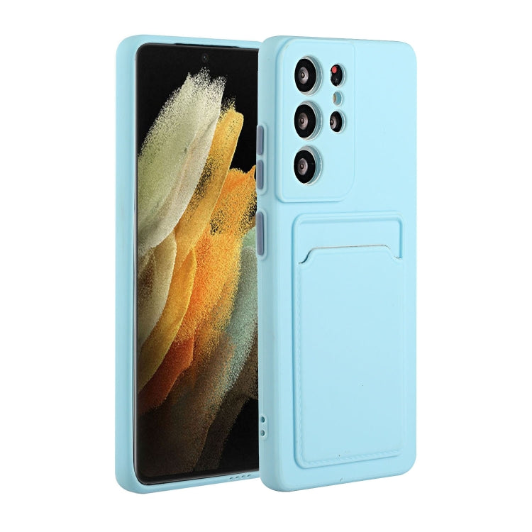 Card Slot Design Shockproof TPU Phone Case, For Samsung Galaxy S22 Ultra 5G, For Samsung Galaxy S21 FE 5G