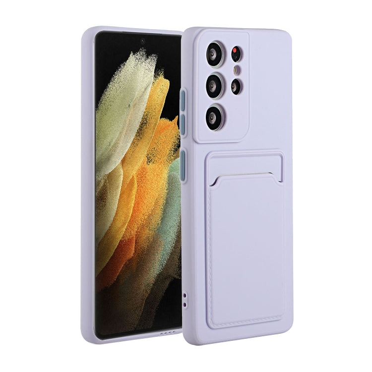 Card Slot Design Shockproof TPU Phone Case, For Samsung Galaxy S22 Ultra 5G, For Samsung Galaxy S21 FE 5G