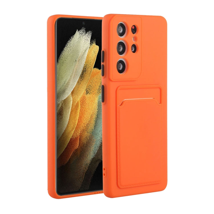 Card Slot Design Shockproof TPU Phone Case, For Samsung Galaxy S22 Ultra 5G, For Samsung Galaxy S21 FE 5G