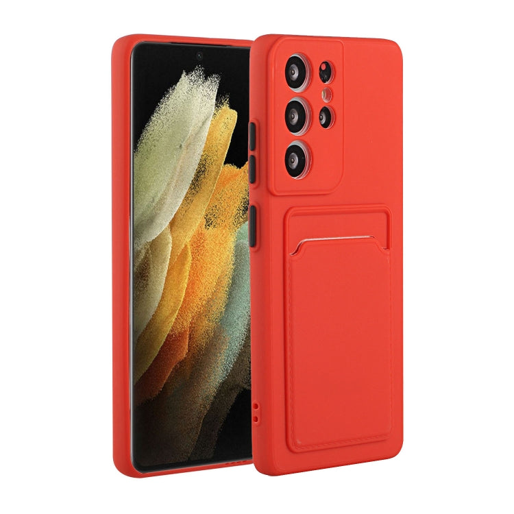 Card Slot Design Shockproof TPU Phone Case, For Samsung Galaxy S22 Ultra 5G, For Samsung Galaxy S21 FE 5G