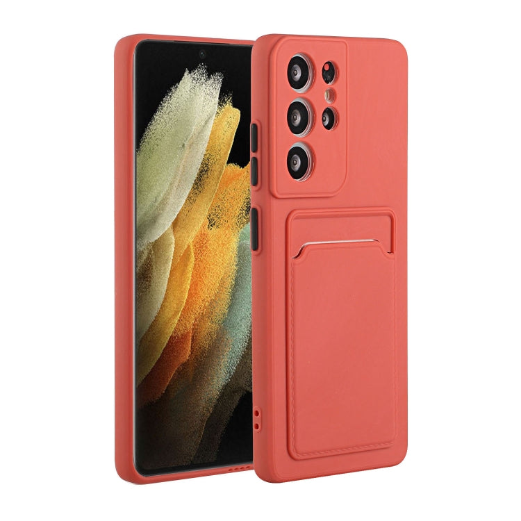Card Slot Design Shockproof TPU Phone Case, For Samsung Galaxy S22 Ultra 5G, For Samsung Galaxy S21 FE 5G