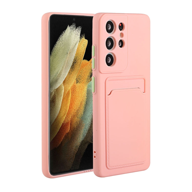 Card Slot Design Shockproof TPU Phone Case, For Samsung Galaxy S22 Ultra 5G, For Samsung Galaxy S21 FE 5G