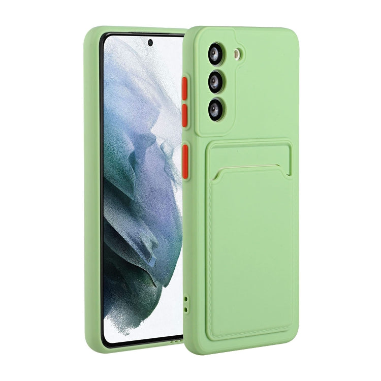 Card Slot Design Shockproof TPU Phone Case, For Samsung Galaxy S22 Ultra 5G, For Samsung Galaxy S21 FE 5G