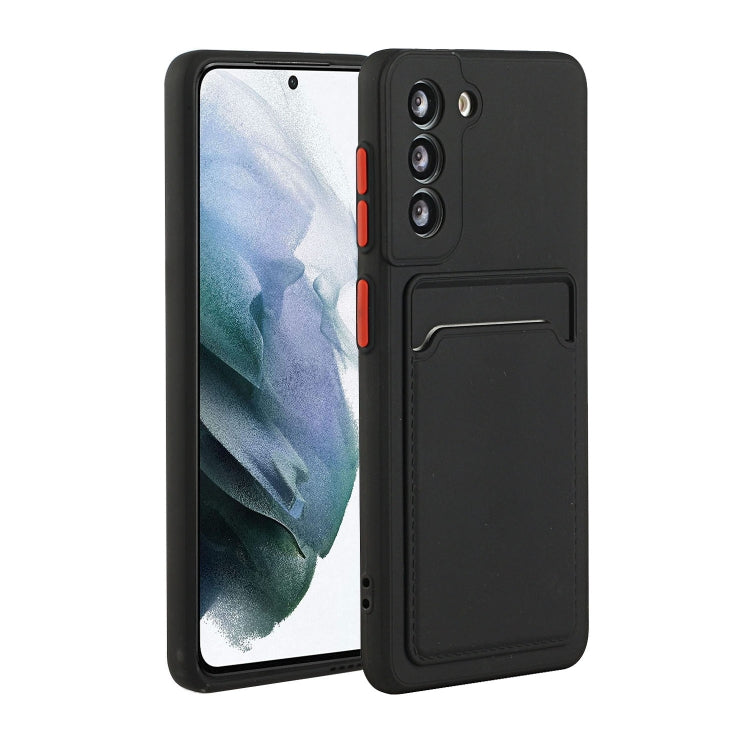 Card Slot Design Shockproof TPU Phone Case, For Samsung Galaxy S22 Ultra 5G, For Samsung Galaxy S21 FE 5G