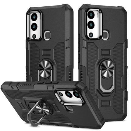 Ring Holder Armor Hybrid Phone Case, For Infinix Hot 12i, For Infinix Hot 12 Play, For Honor X7, For Honor X8