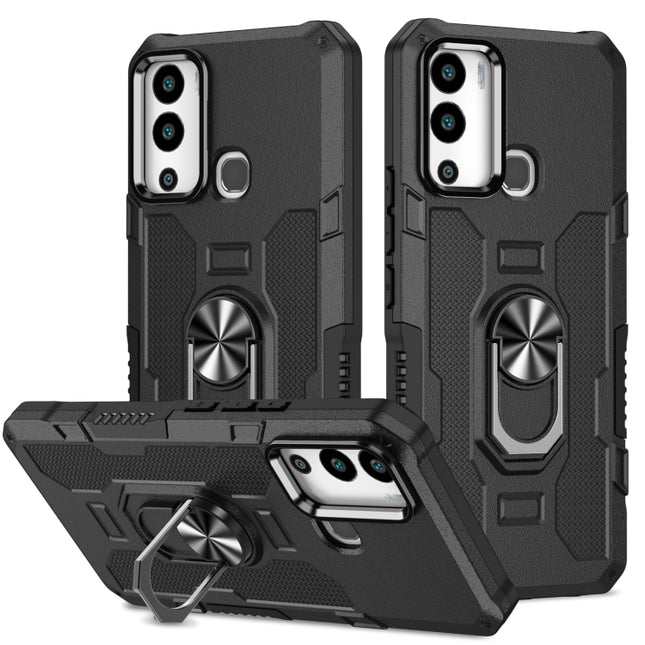 Ring Holder Armor Hybrid Phone Case, For Infinix Hot 12i, For Infinix Hot 12 Play, For Honor X7, For Honor X8