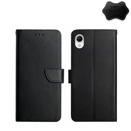 Genuine Leather Fingerprint-proof Flip Phone Case, For Samsung Galaxy A04 4G, For Samsung Galaxy A04s, For Samsung Galaxy A23 5G JP Version, For Samsung Galaxy A23e/A23s, For Sony Xperia 5 IV, For vivo X80 Lite/V25 5G, For Honor 70 Pro/70 Pro+         ...