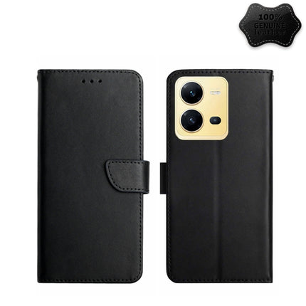 Genuine Leather Fingerprint-proof Flip Phone Case, For Samsung Galaxy A04 4G, For Samsung Galaxy A04s, For Samsung Galaxy A23 5G JP Version, For Samsung Galaxy A23e/A23s, For Sony Xperia 5 IV, For vivo X80 Lite/V25 5G, For Honor 70 Pro/70 Pro+         ...