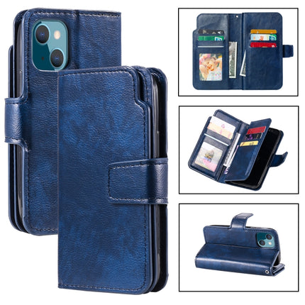 9 Card Tri-Fold Wallets Leather Phone Case, For iPhone 14, For iPhone 14 Plus, For iPhone 14 Pro, For iPhone 14 Pro Max
