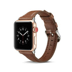 For Apple Watch 5/4 44mm & 3/2/1 42mm / Dark Brown