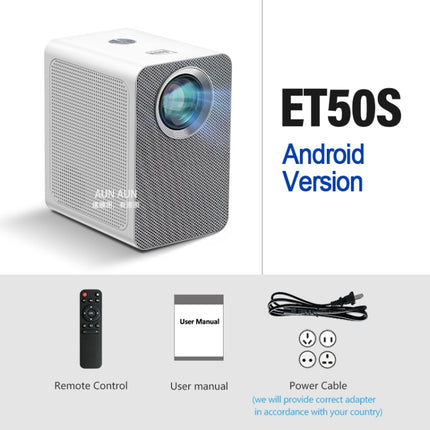 AUN ET50 4 inch 180 Lumens 1920x1080P Smart LED Mini Projector, US Plug