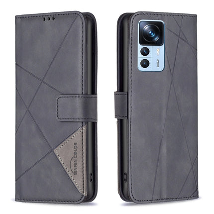 Magnetic Buckle Rhombus Texture Leather Phone Case, For Xiaomi 12T / 12T Pro / Redmi K50 Ultra