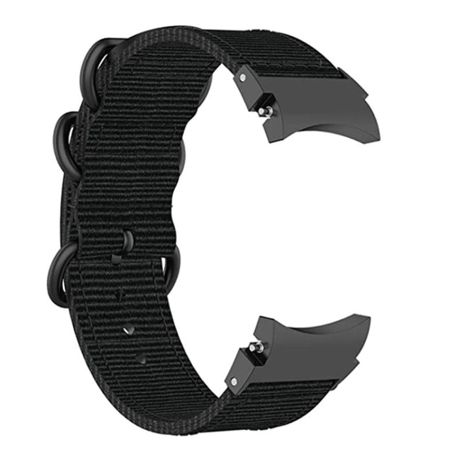 For Samsung Galaxy Watch4 / Watch4 Classic / Watch5 / Watch5 Pro Nylon Three-ring Watch Band