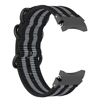 For Samsung Galaxy Watch4 / Watch4 Classic / Watch5 / Watch5 Pro Nylon Three-ring Watch Band