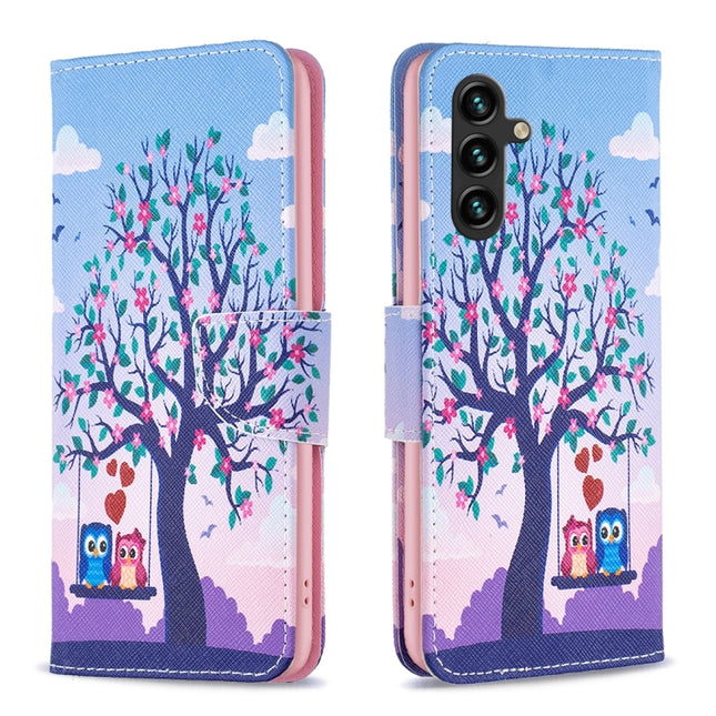 Colored Drawing Pattern Leather Phone Case, For Samsung Galaxy A14 5G, For Samsung Galaxy S23+ 5G